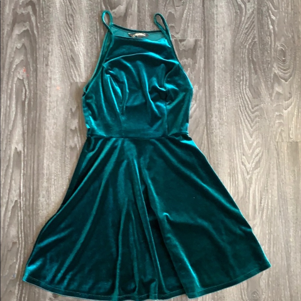 Velvet Spaghetti strap dress